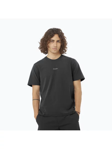 Tricou bărbați Salomon Trackline deep black negru