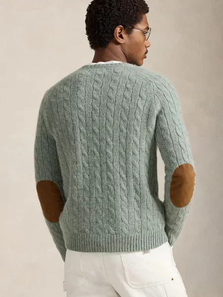 Polo Ralph Lauren sweter z dodatkiem wełny zielony