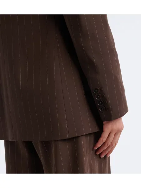 Volneni dvoredni blazer Ralph Lauren Collection rjava