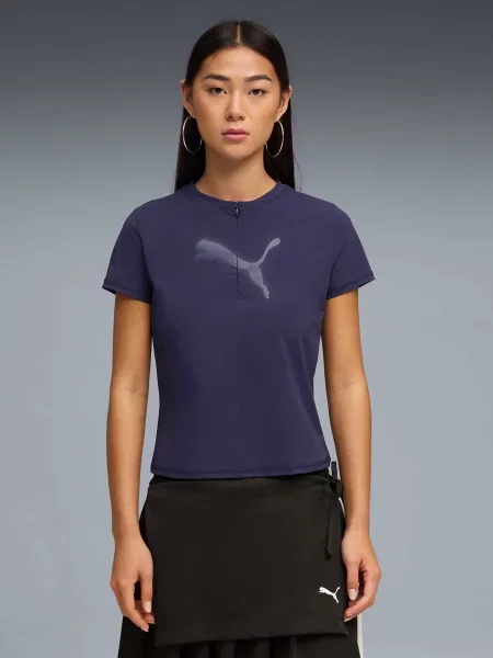 Графический футболка Puma фиолетовая
