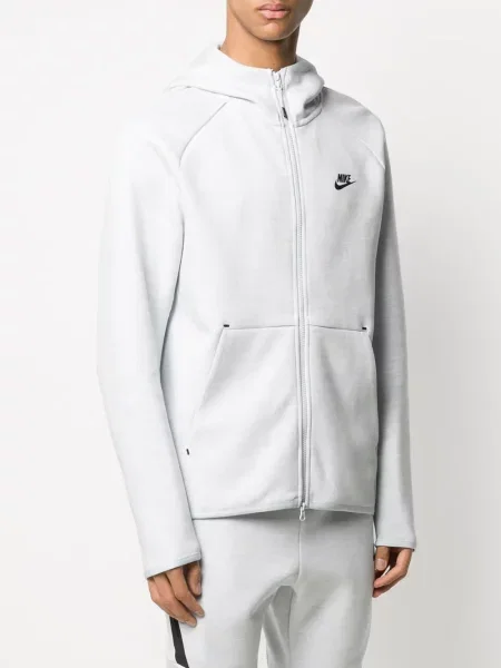 Hanorac cu glugă Nike din fleece albastru