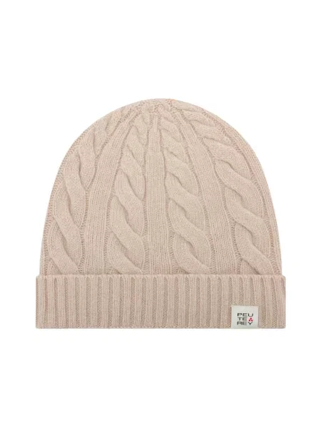 Czapka Peuterey wełniana brązowa