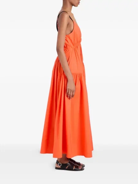 Rochie maxi Proenza Schouler White Label din poplin alb