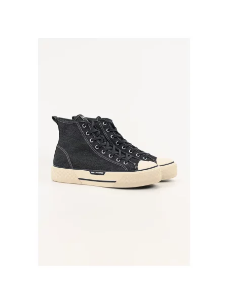 Sneakersy Karl Lagerfeld skórzane czarne