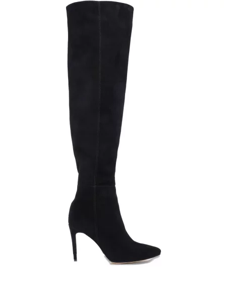 Botine Ginissima din piele de căprioară negru