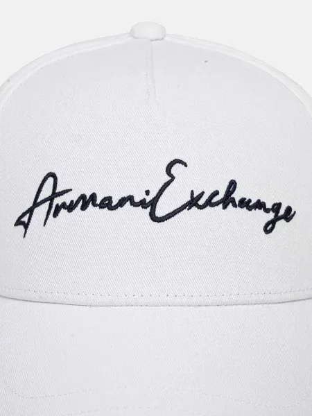 Бейсболка Armani Exchange з аплікацією білий