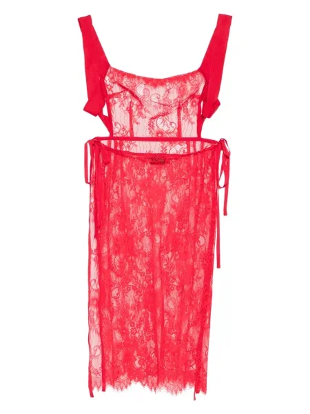 Rochie midi Alchemy până la genunchi de costum roșu