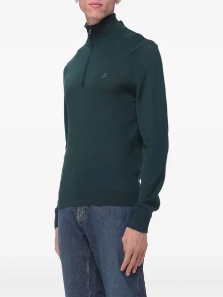 Pulover Etro cu broderie verde