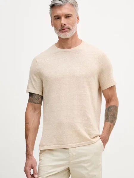 Michael Kors tricou pentru bărbați cu in bej