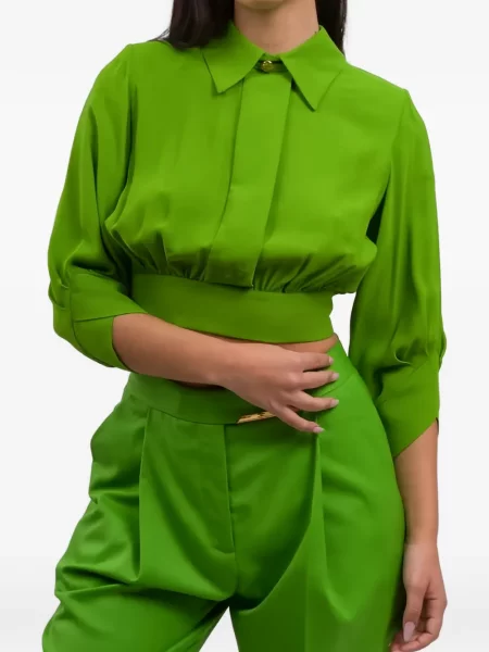 Decupat cămașă Elisabetta Franchi verde