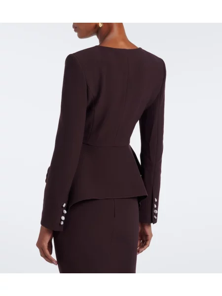 Geacă Roland Mouret maro