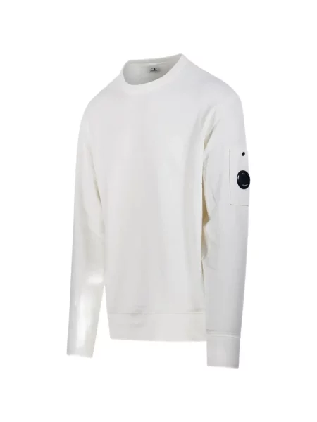 Hanorac crewneck C.p. Company alb