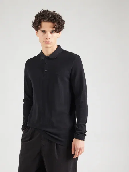 BOSS Tricou Plisy' negru