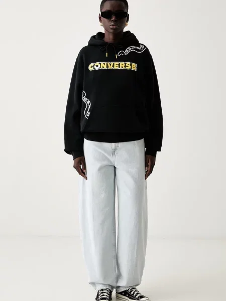 Converse kapucnis melegítőfelső pamuttal x Minions & Monsters fekete