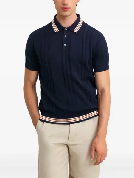 Ριγέ polo Pringle Of Scotland μπλε
