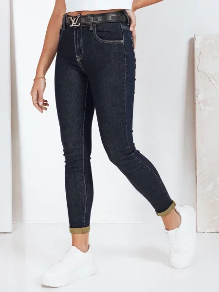 Spodnie jeansowe skinny Dstreet granatowe