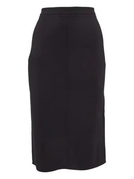 Fustă midi Elisabetta Franchi până la genunchi negru
