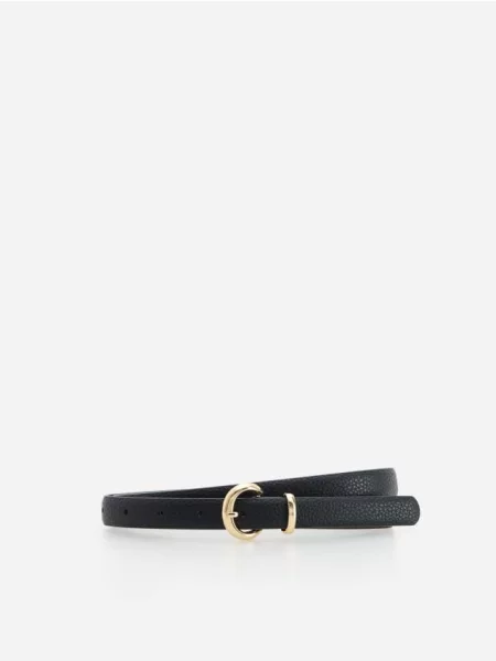 Reserved Curea Din Materiale Combinate negru