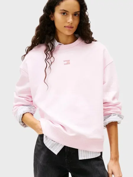 Світшот Tommy Jeans рожевий