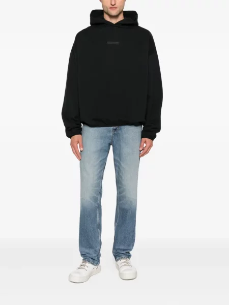 Суичър с качулка Fear Of God Essentials черно