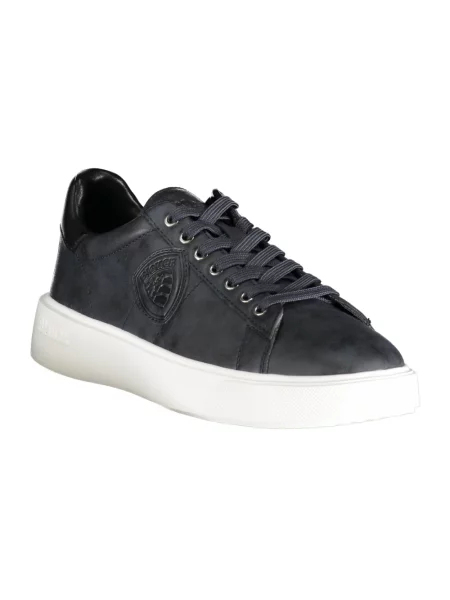Sneakersy Blauer skórzane niebieskie