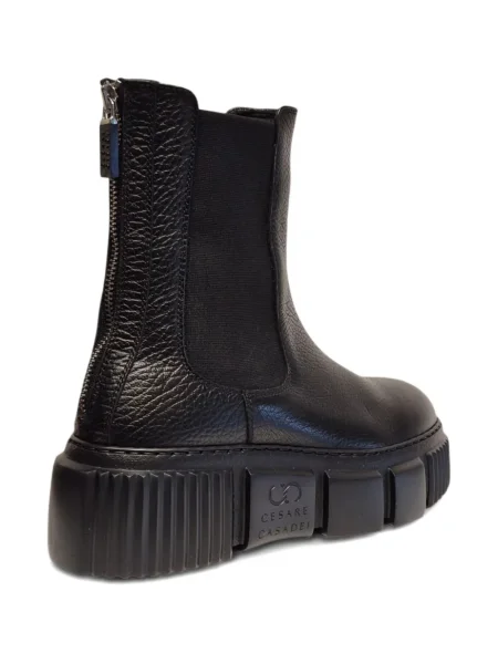 Botine chelsea Casadei cu platformă negru