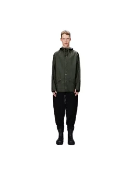 Rains Jacket Green Unisex Kurtki Rains Size: S zielony