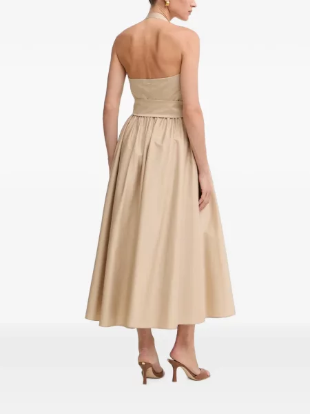 Cu centură rochie midi Fracomina cu gât halter