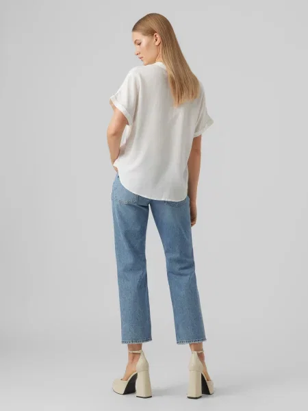 VERO MODA Bluză BEAUTY' alb