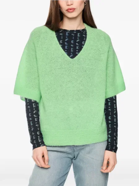 Pulover Marccain cu decolteu în V verde