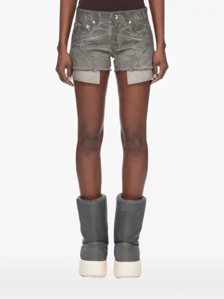 Pantaloni scurți Rick Owens Drkshdw de lână gri