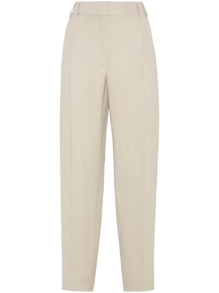 Pantaloni Brunello Cucinelli din țesătură twill