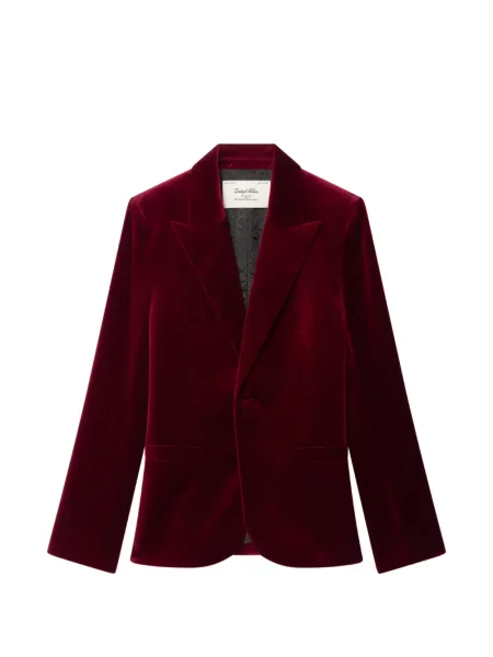 Sacou Zadig&voltaire de catifea roșu