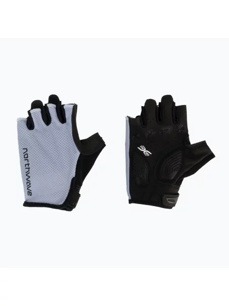 Рукавички велосипедні Northwave Active Max Short Finger ice grey сірі