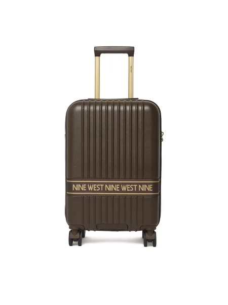 Kabínový kufor Nine West Tmavo hnedá