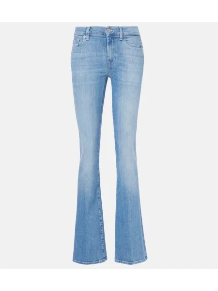 Blugi evazați 7 For All Mankind albastru