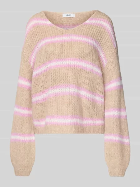 Sweter z dzianiny z okrągłym dekoltem model ‘Gatilin’ Mbym