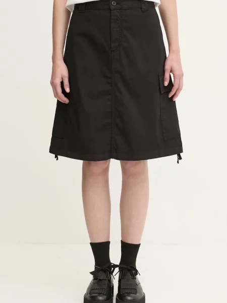 Carhartt WIP fustă din W Kingston mini drept negru