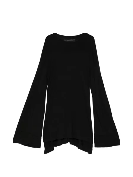 Lung tricou Julius drapate negru
