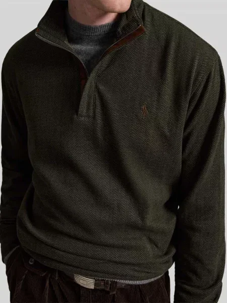 Sweter Polo Ralph Lauren oliwkowy