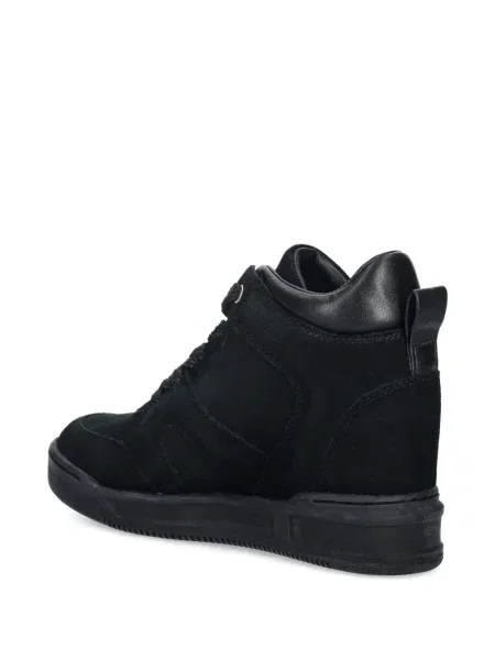 Sneakerși Twinset din piele de căprioară negru