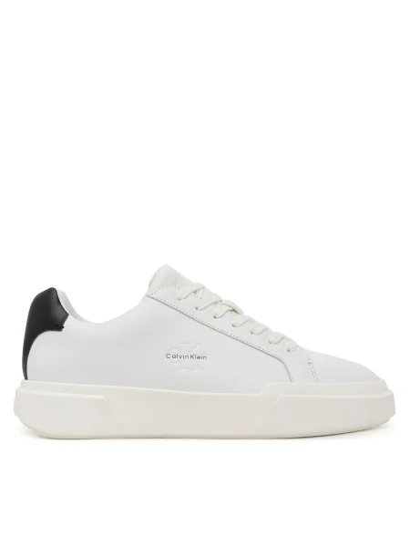 Sneakersy Calvin Klein Chunky Cupsole Laceup Lth biela