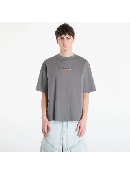 Tričko Oakley Flame F&B Ss Tee Granite Gray L