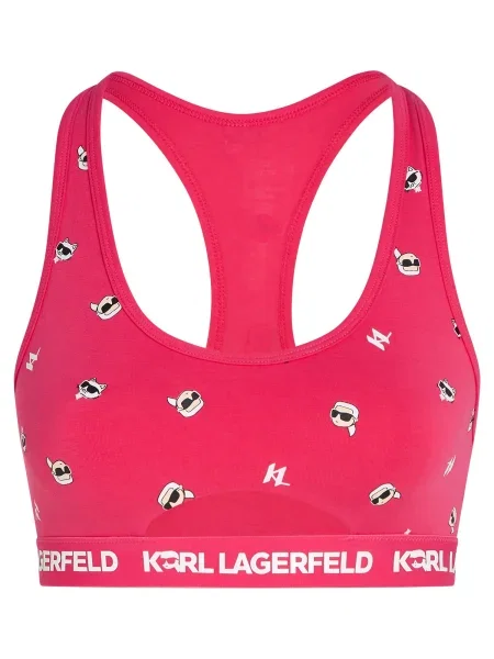 Karl Lagerfeld Podprsenka malinová / černá bílá