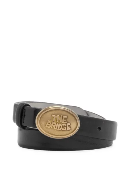 Curea The Bridge din piele cu autograf negru