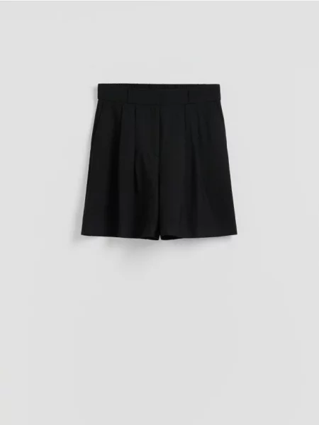 Reserved Pantaloni scurți cu conținut ridicat de negru