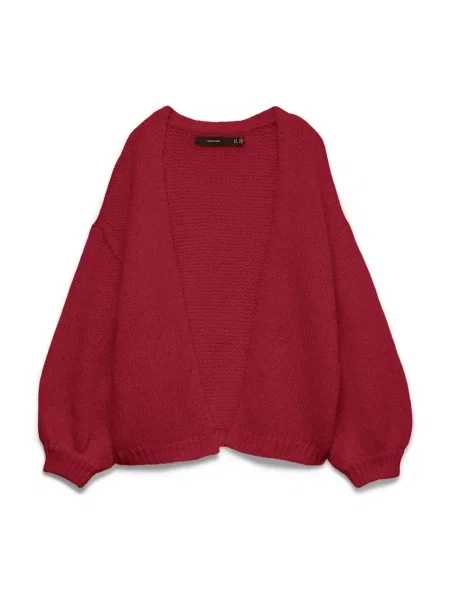 VERO MODA Geacă tricotată VMMAYBE bordeaux roșu