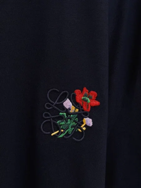 Tricou Loewe cu model floral albastru
