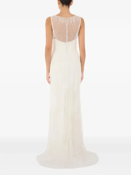 Rochie maxi Jenny Packham cu franjuri de costum