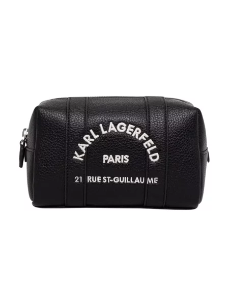 Karl Lagerfeld kosmetyczka z imitacji skóry K/RSG czarna